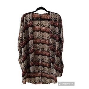 Interi Light Weight Red&Black Duster. NO SIZE?